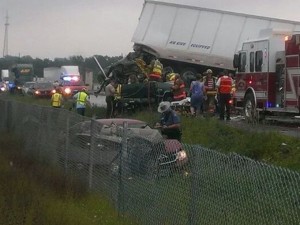 semi truck accident